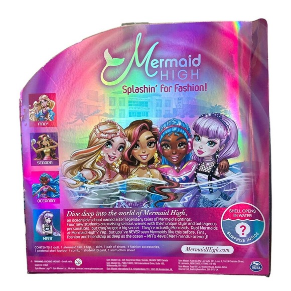 NIB Mermaid High Doll Spin Master ~ Oceanna ~ 2 in 1 Play - Picture 2 of 4